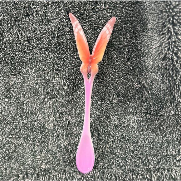 STUNNING Franz Porcelain Butterfly Cup Saucer Spoon New in Box - Picture 10 of 14